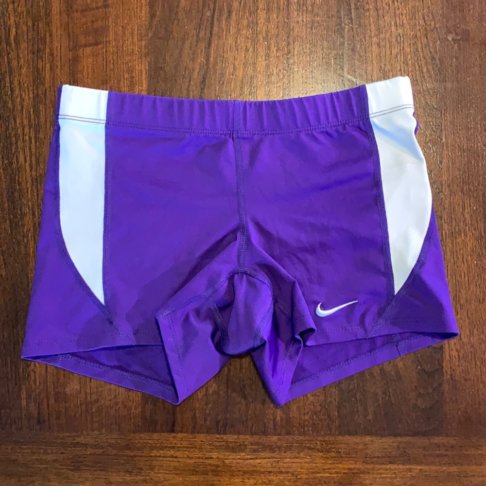 Nike, women’s Dri-fit, spandex running/workout shorts. Size small.